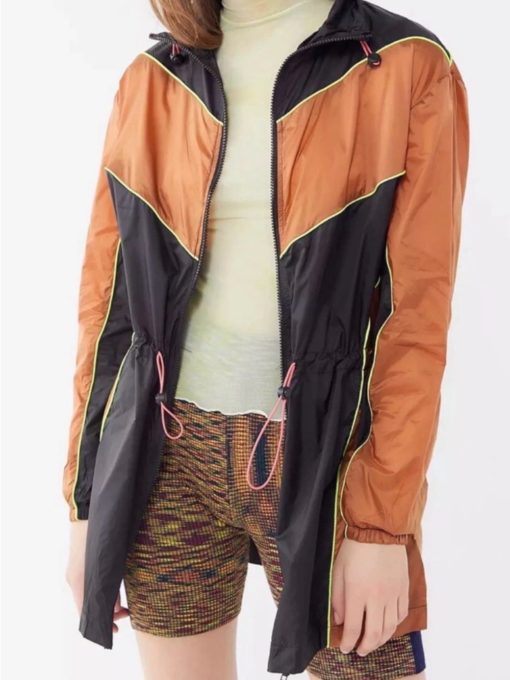 Urban Outfitters Out From Under Aiden Color-block Windbreaker Jacket